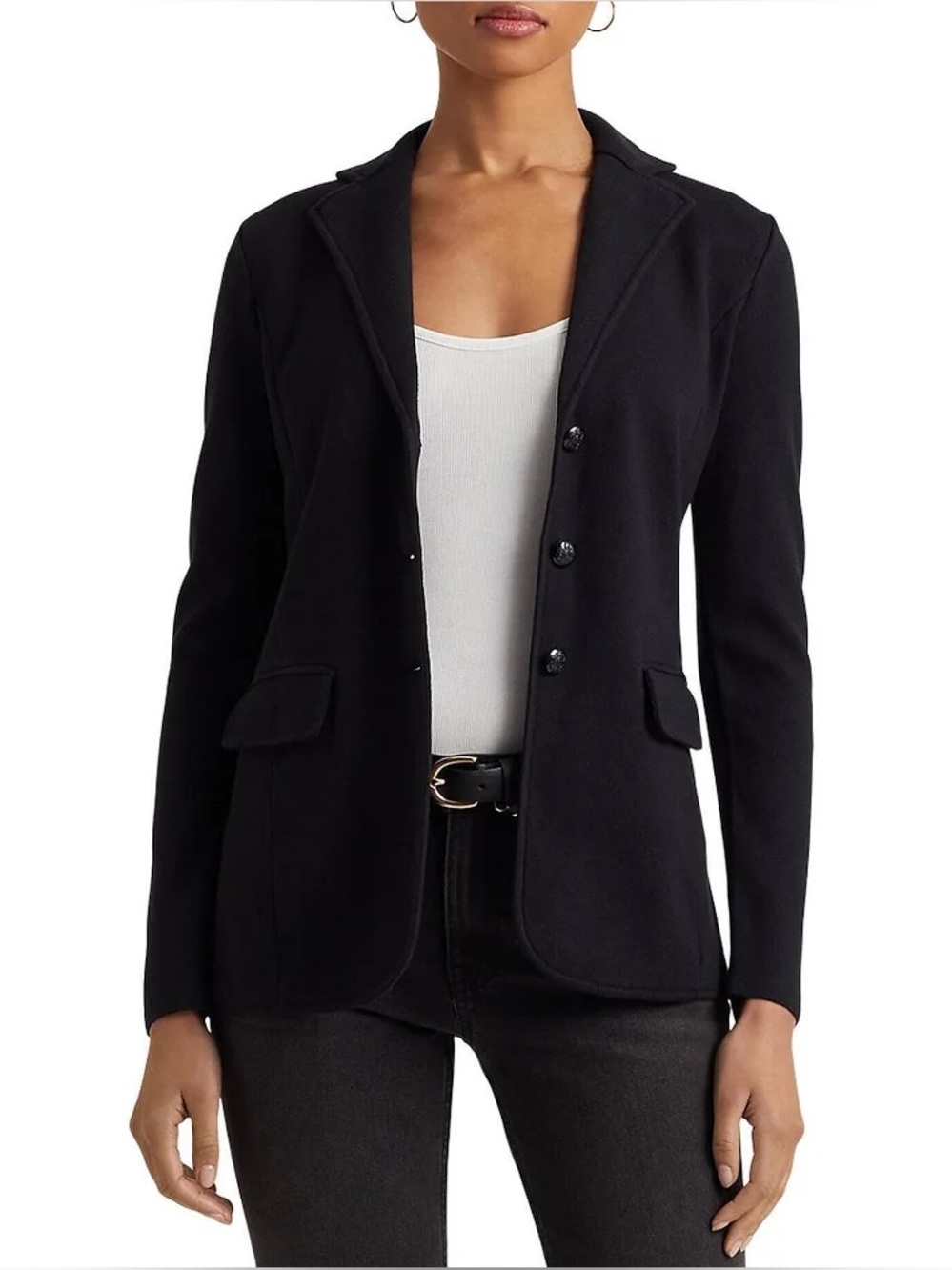 Lauren Ralph Lauren 
Combed Cotton-Blend Blazer - Picture 2 of 8